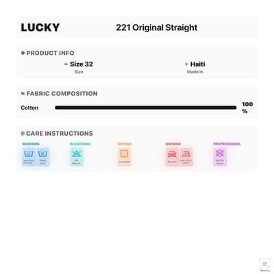 Lucky Brand 221 Original Straight Jeans Mens 32x27 Blue Medium Wash Button Fly - Thumbnail 18