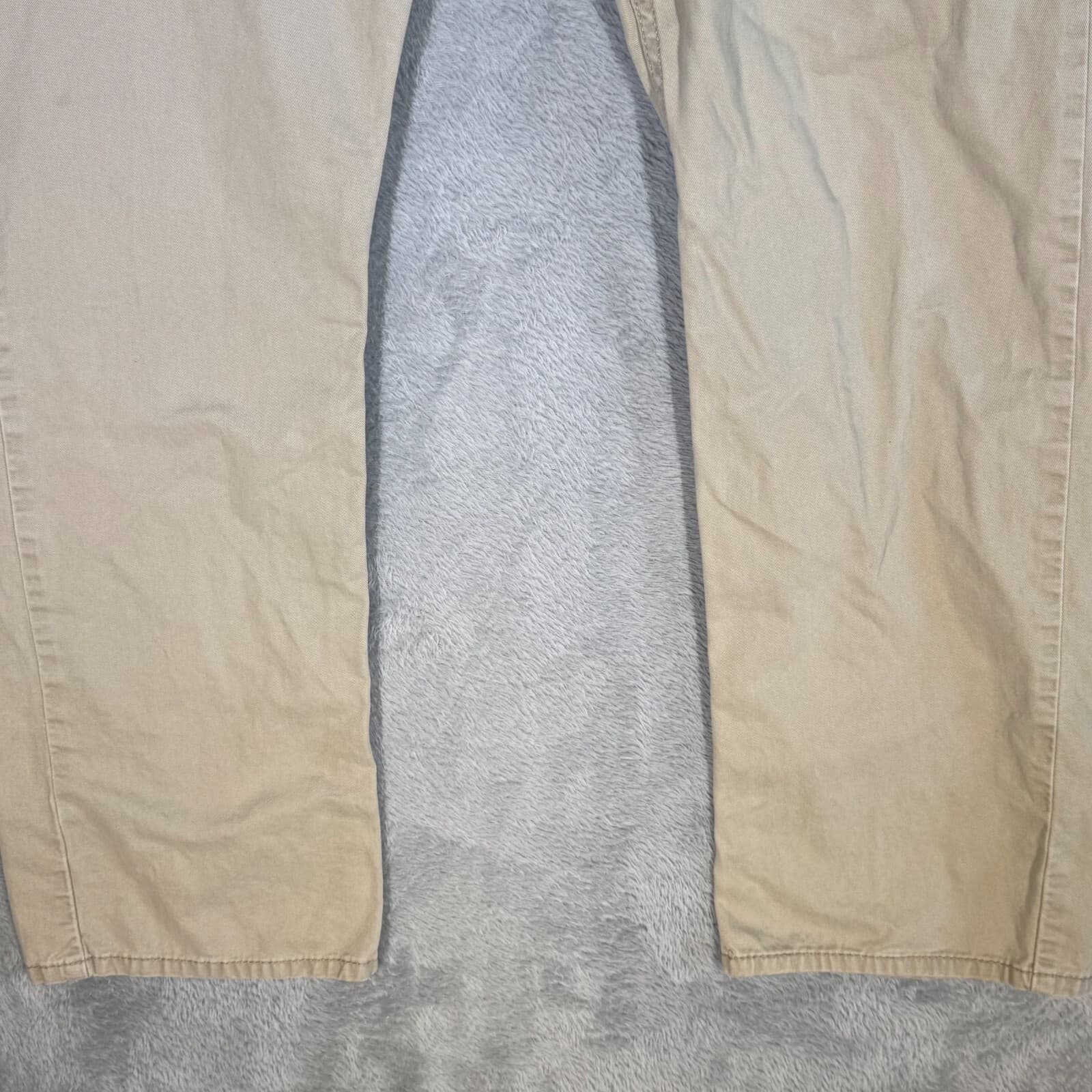 Levi’s 514 Men’s Jeans 36x30 Beige Denim 100% Cotton Mid-Rise Straight Leg - Thumbnail 5