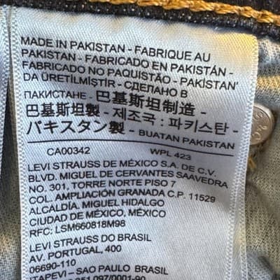 Levis 510 Jeans Mens 30x30 (30x29) Dark Wash Blue Skinny Slim Stretch Denim - Thumbnail 5