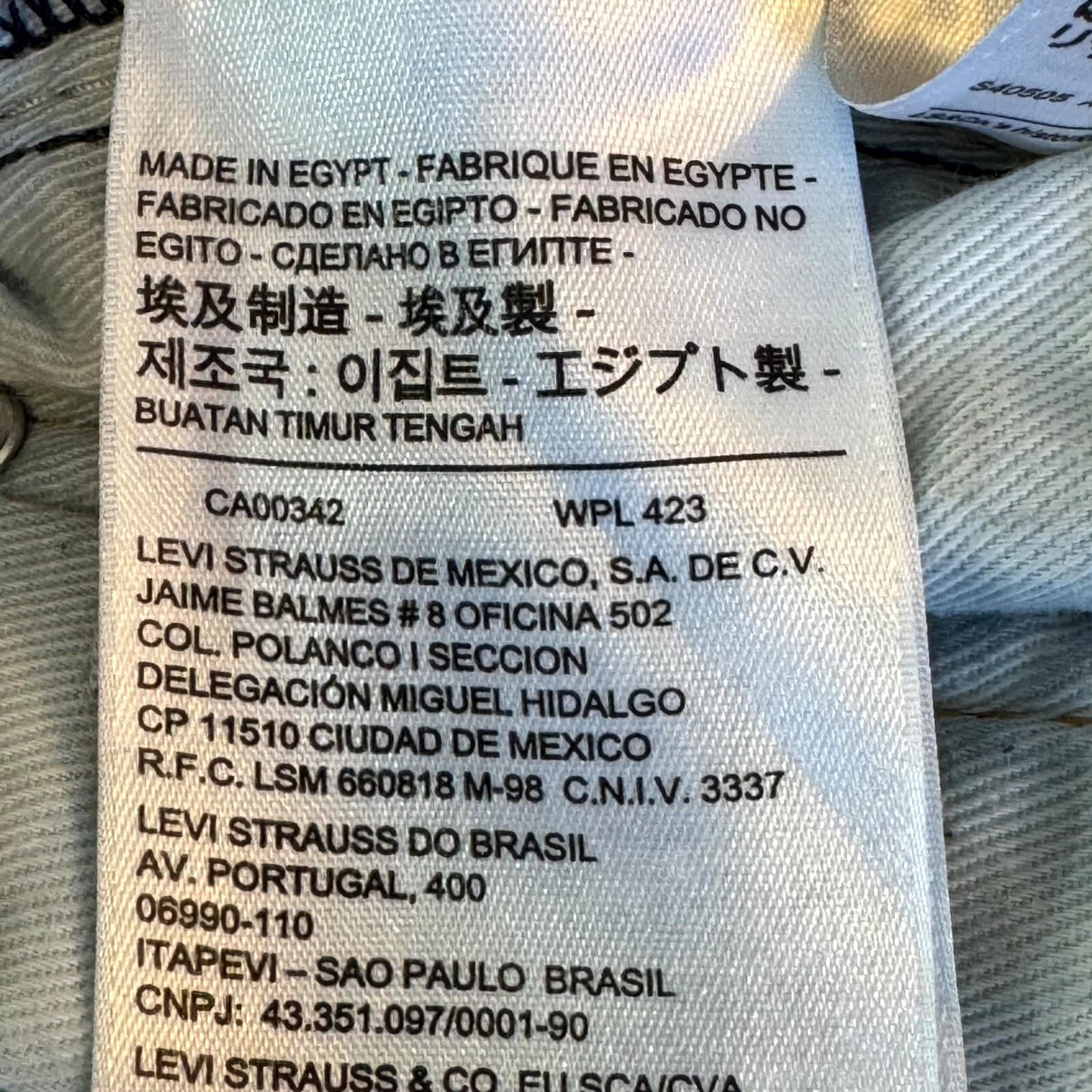 Levi’s 519 Men’s Jeans 38x34 Blue Denim Mid-Rise Straight Leg Regular Fit - Thumbnail 12