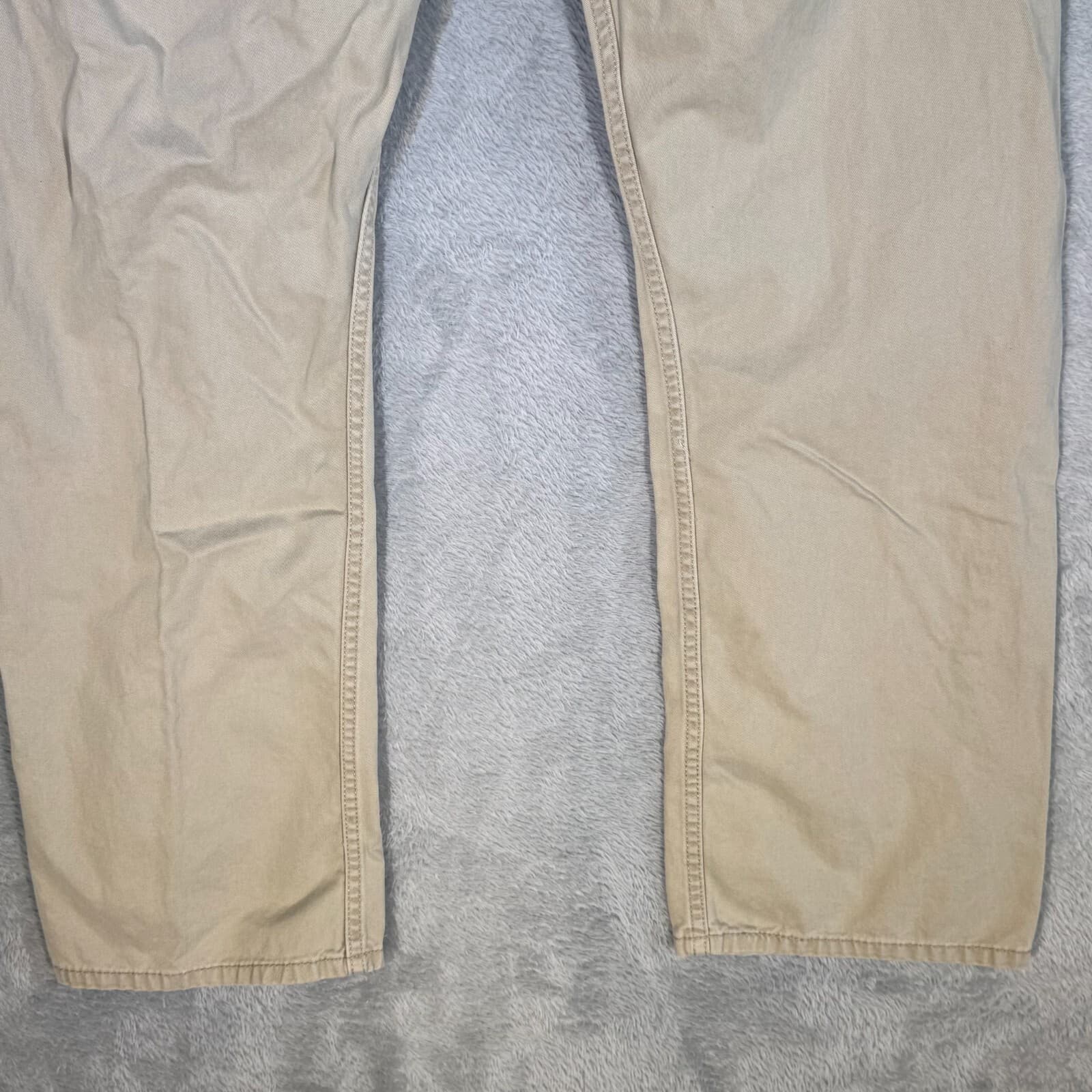 Levi’s 514 Men’s Jeans 36x30 Beige Denim 100% Cotton Mid-Rise Straight Leg - Thumbnail 10