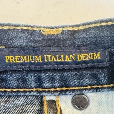 Lucky Brand 221 Original Straight Jeans Mens 32x27 Blue Medium Wash Button Fly - Thumbnail 10