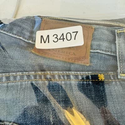 Lucky Brand 221 Original Straight Jeans Mens 32x27 Blue Medium Wash Button Fly - Thumbnail 19