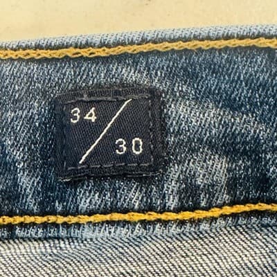 Lucky Brand 221 Straight Jeans Mens 34x30 Blue Medium Wash Denim Zip Fly - Thumbnail 11