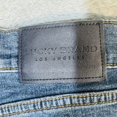 Lucky Brand 221 Straight Jeans Mens 34x30 Blue Medium Wash Denim Zip Fly - Thumbnail 8