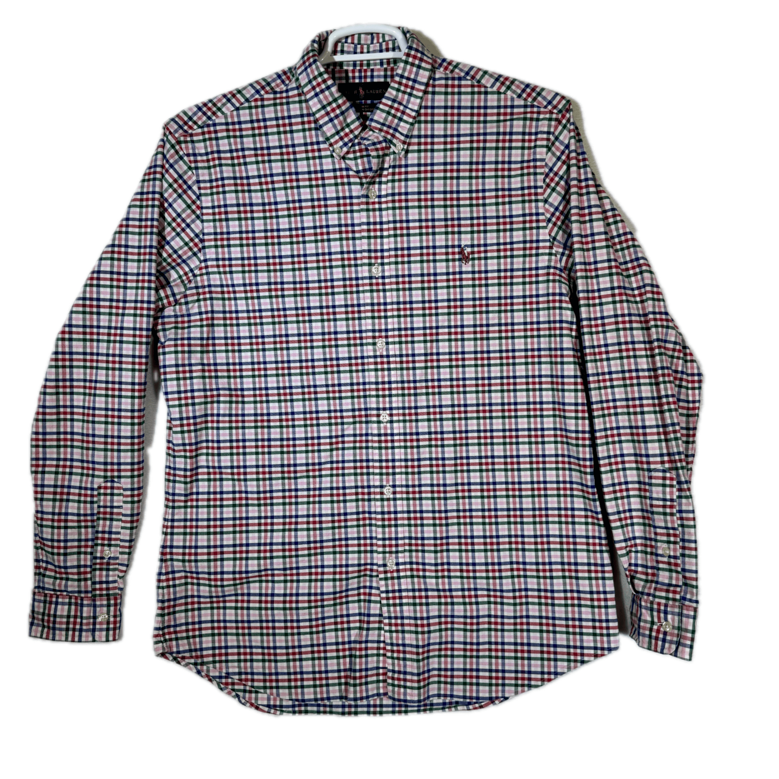 Ralph Lauren Polo Men’s XL Red & Black Plaid Cotton Shirt – Long‑Sleeve Casual - Image 1