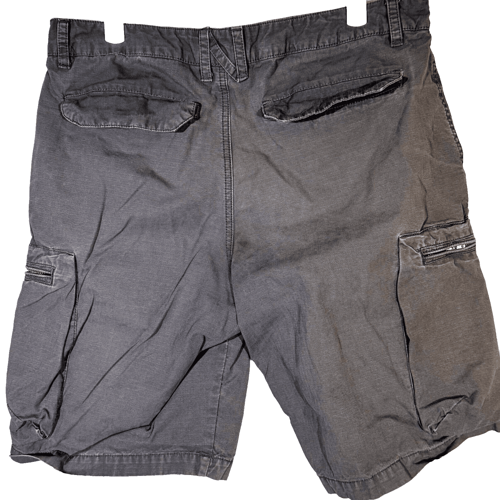 Nike Men's Cargo Shorts 32 Dark Gray Cotton Swoosh Pocket Mid Rise - Thumbnail 2