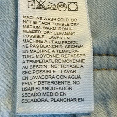 Levis 505 Jeans Mens 38x32 Blue Light Wash Straight Denim Zip Fly Regular Fit - Thumbnail 9