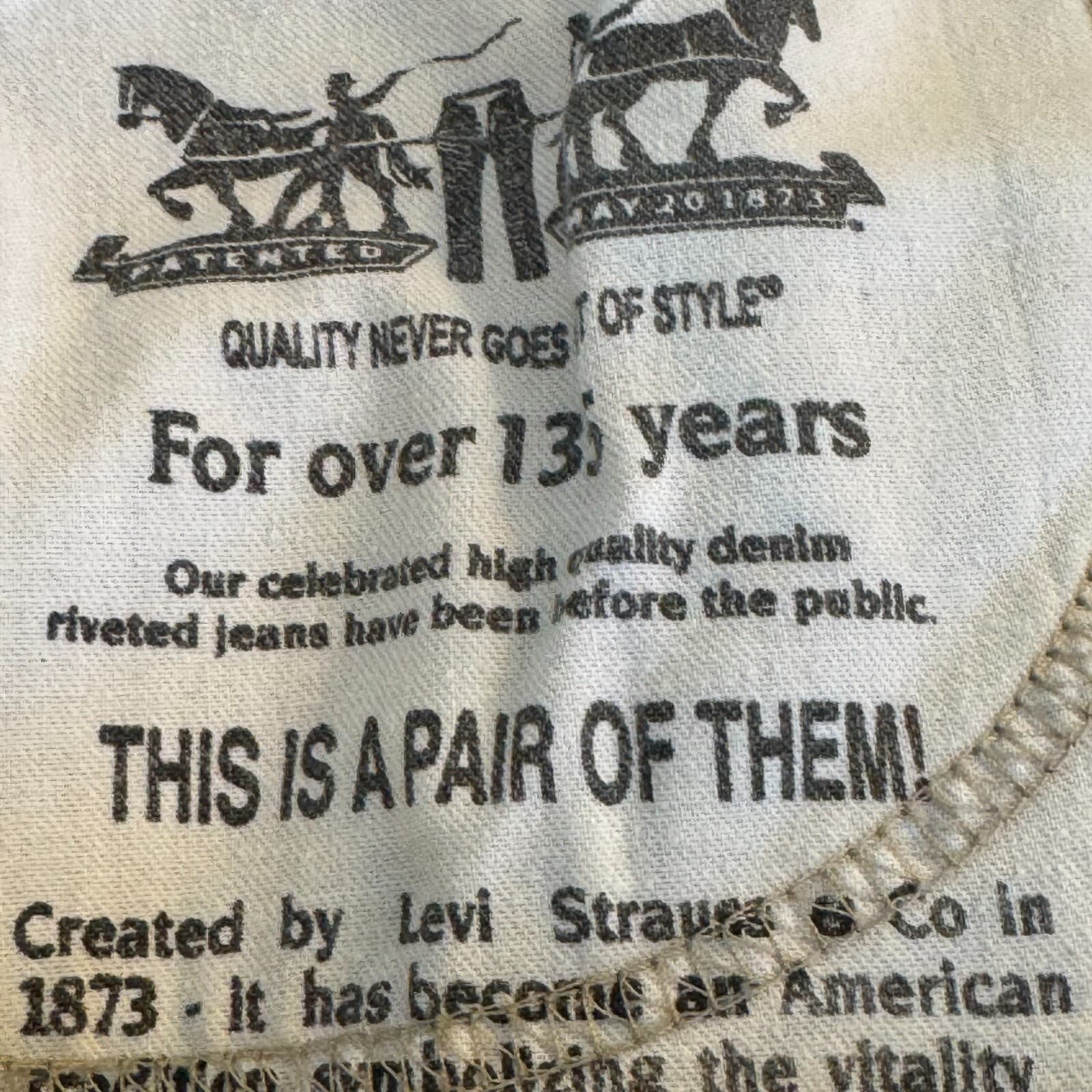 Levi’s 514 Men’s Jeans 36x30 Beige Denim 100% Cotton Mid-Rise Straight Leg - Thumbnail 15