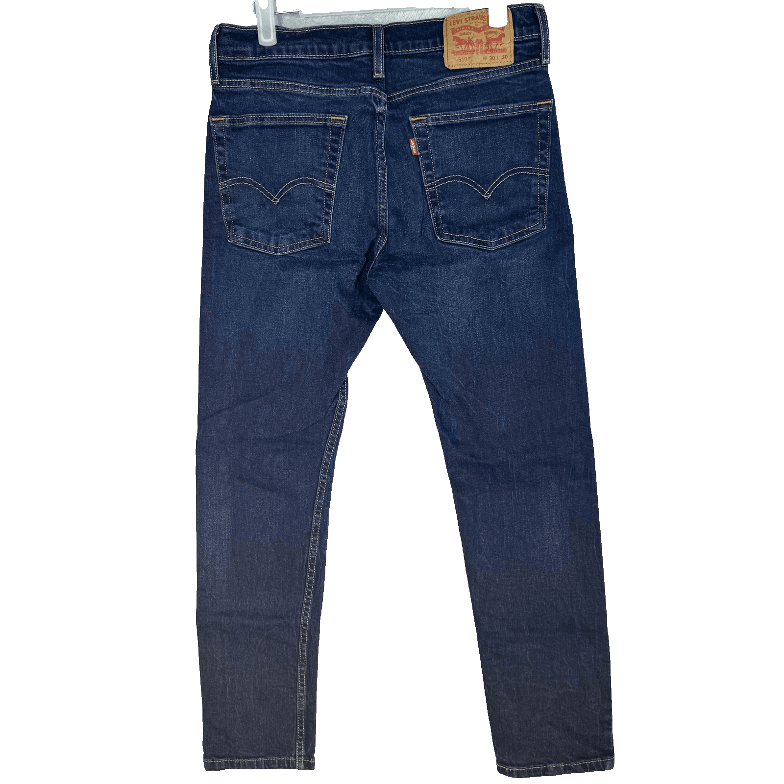 Levis 510 Jeans Mens 30x30 (30x29) Dark Wash Blue Skinny Slim Stretch Denim - Thumbnail 3