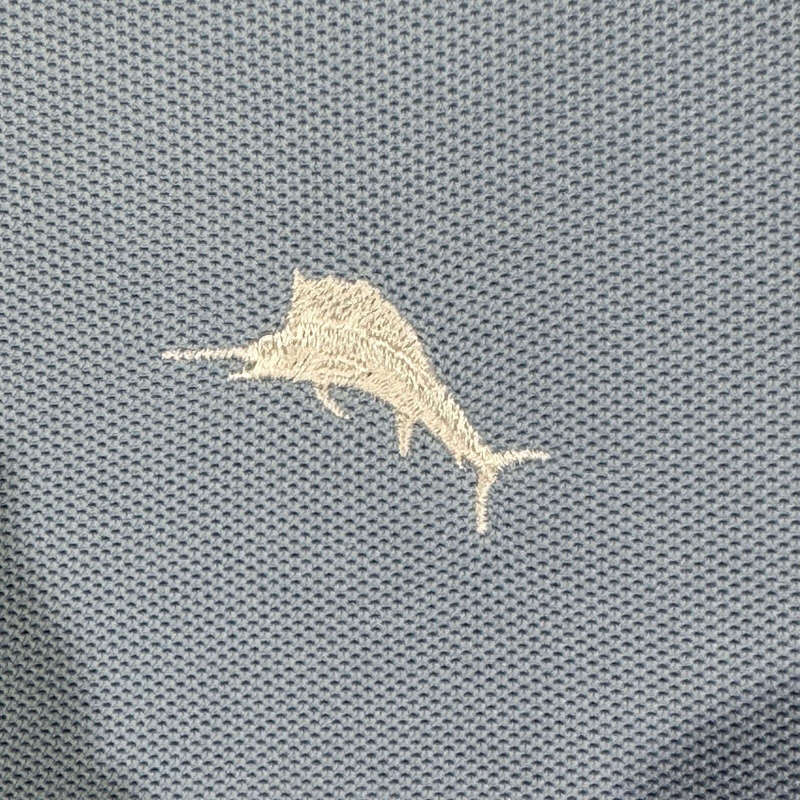 Tommy Bahama Men’s Large Blue Supima Cotton Golf Performance Polo – Short Sleeve - Thumbnail 8