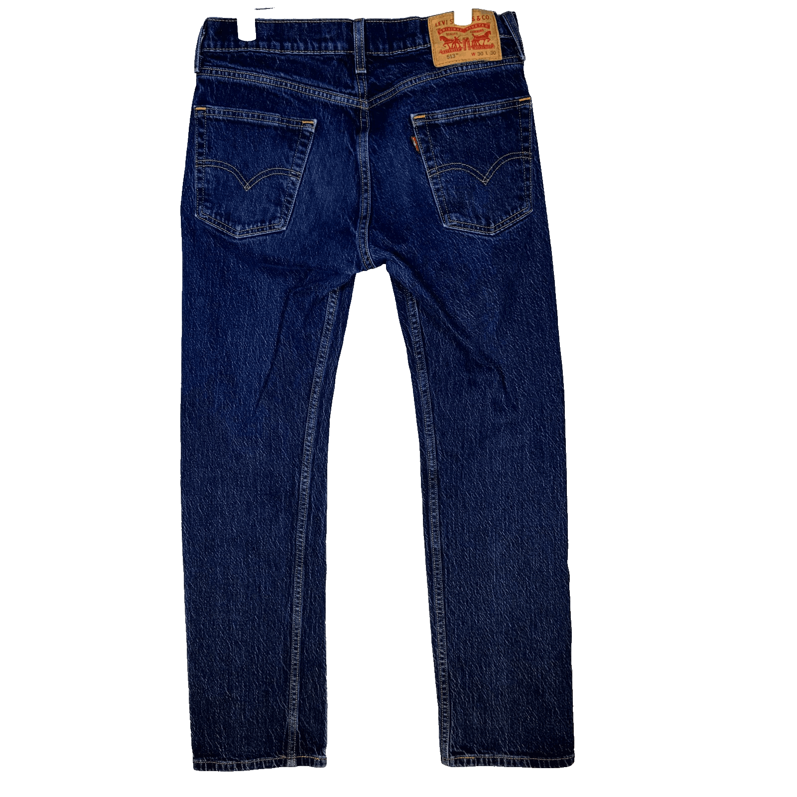 Levi’s 513 Men’s Jeans 30x30 Blue Denim Slim Straight Mid Rise Dark Wash - Thumbnail 2