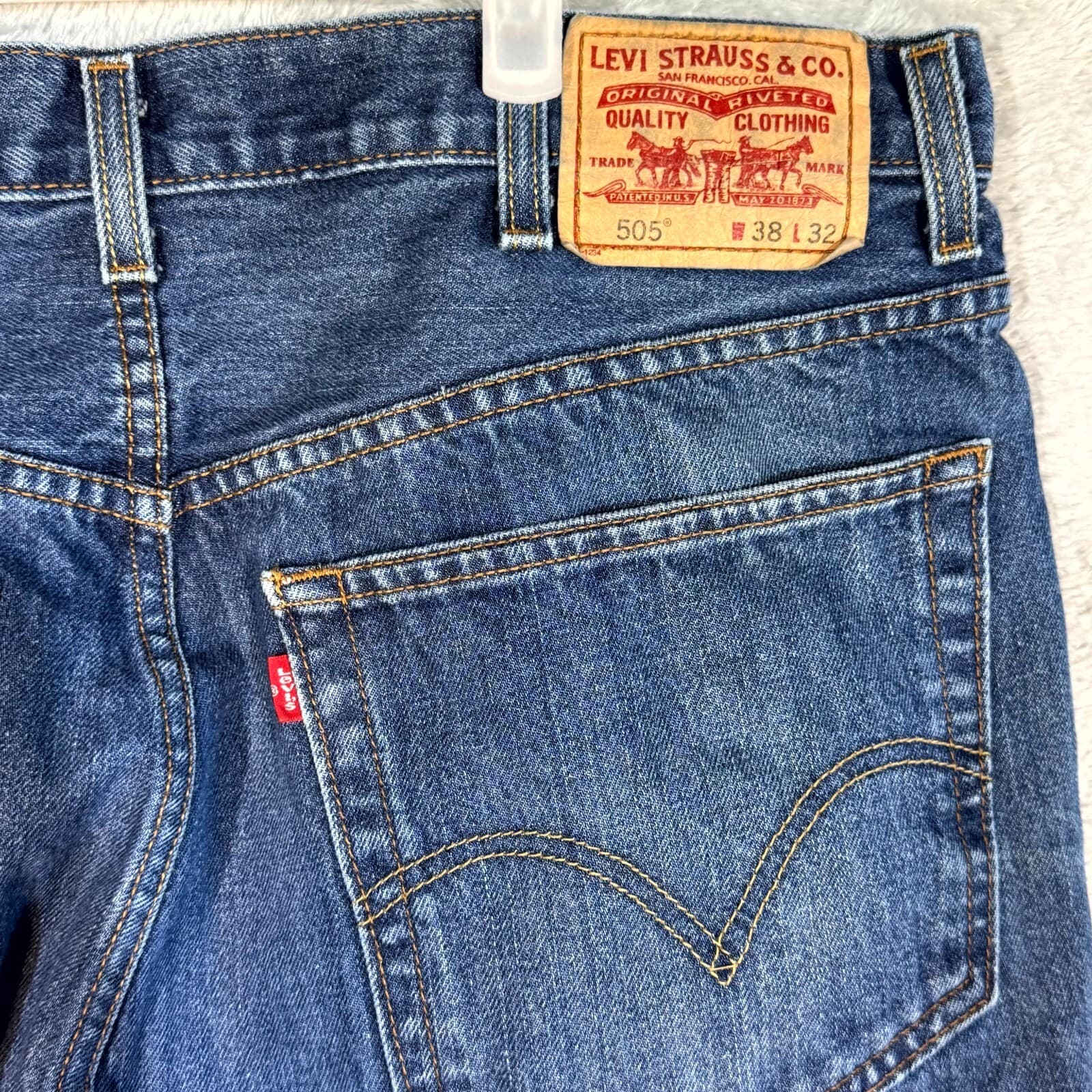 Vintage Levi’s 511 Men’s Jeans 32x32 Blue Denim Slim Fit Straight Leg - Thumbnail 7