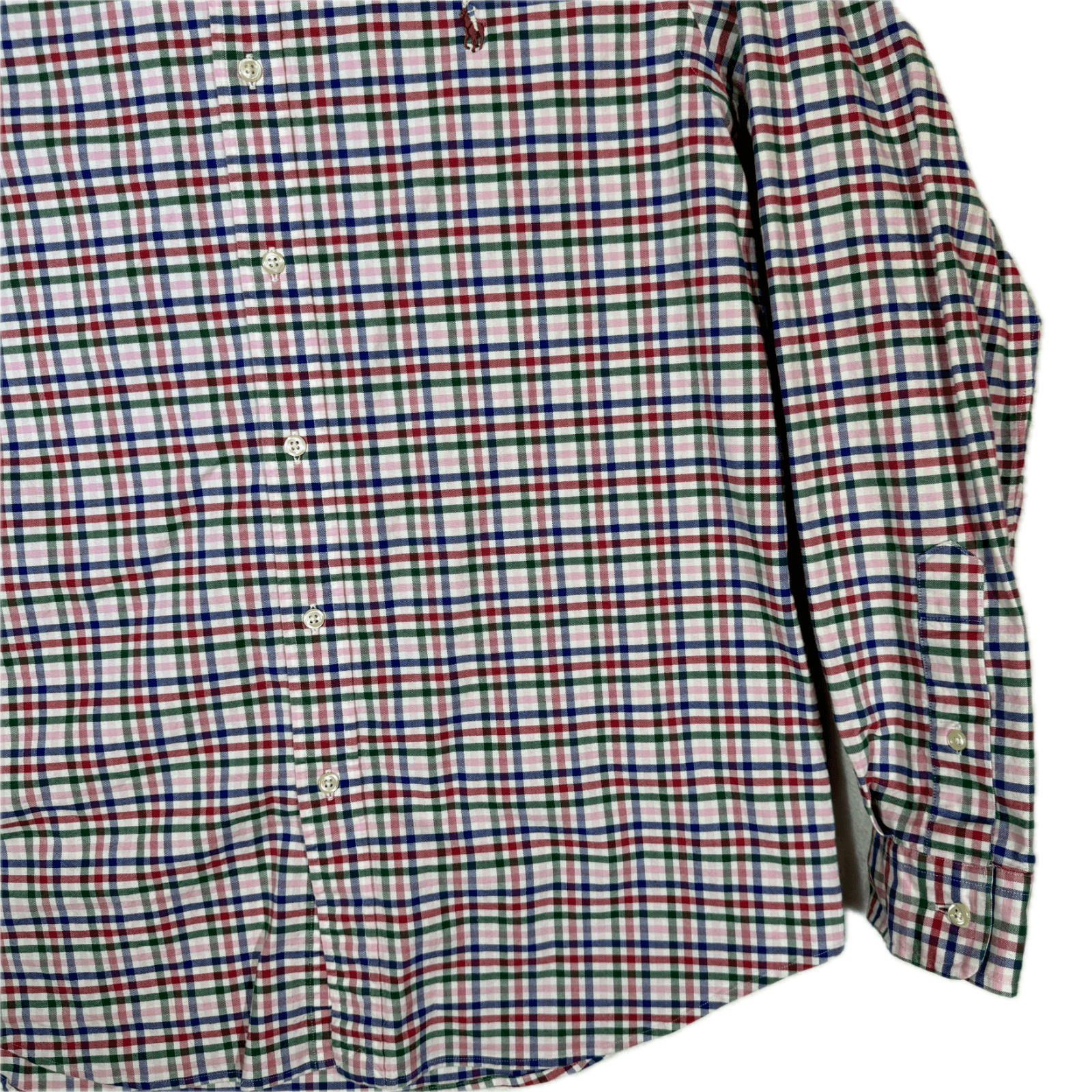 Ralph Lauren Polo Men’s XL Red & Black Plaid Cotton Shirt – Long‑Sleeve Casual - Thumbnail 6