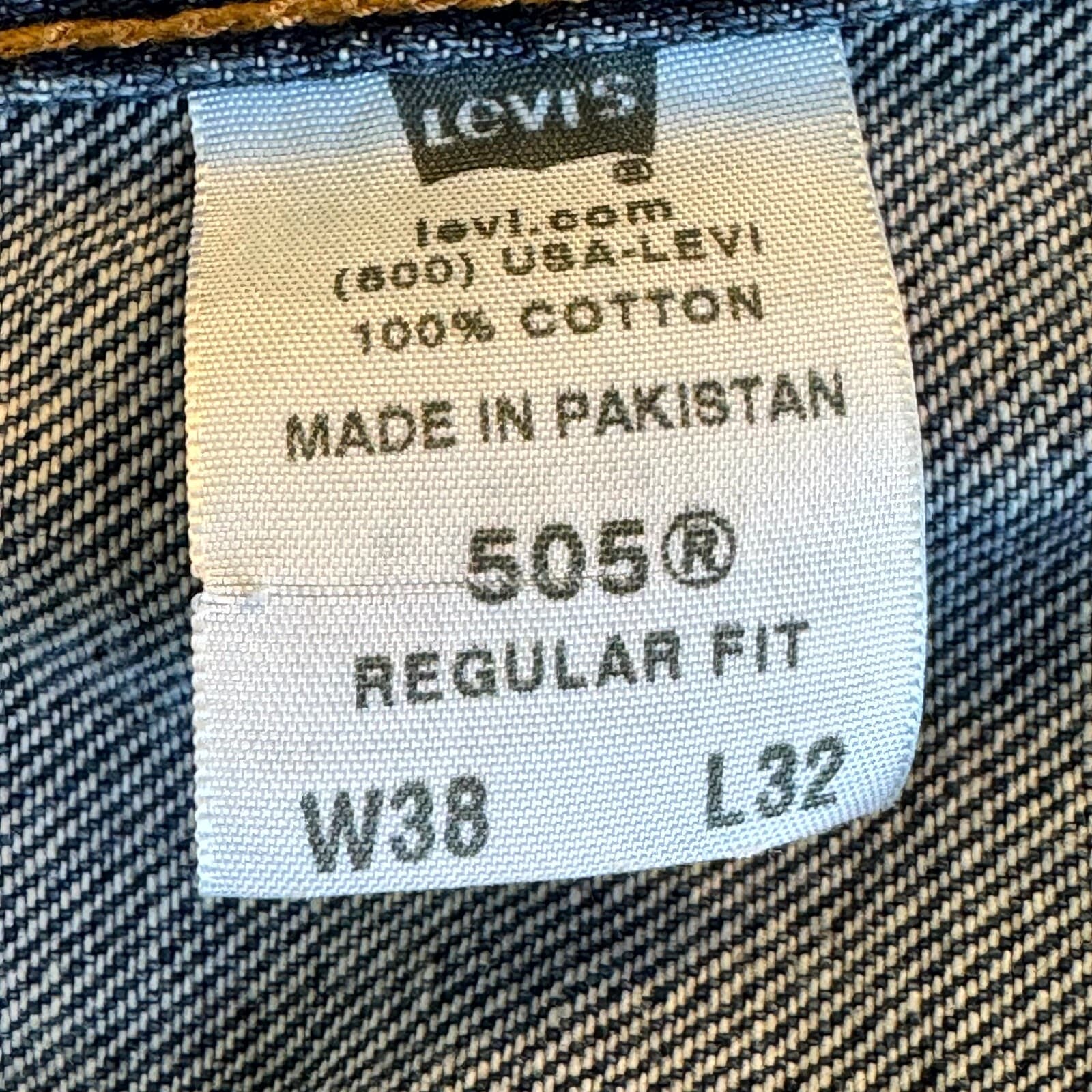 Vintage Levi’s 511 Men’s Jeans 32x32 Blue Denim Slim Fit Straight Leg - Thumbnail 12
