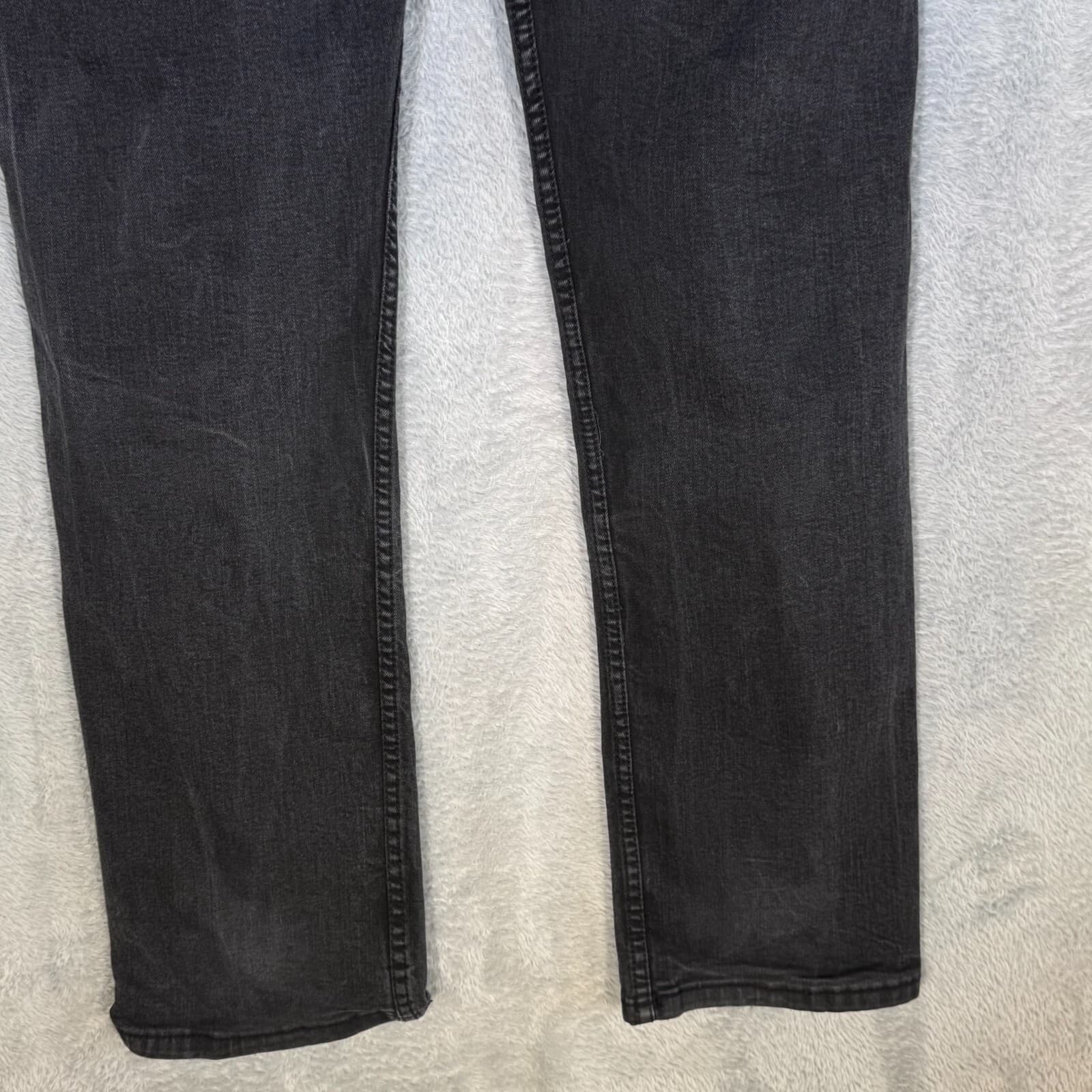 Levi’s 514 Men’s Jeans 33x30 Black Denim Mid-Rise Straight Leg - Thumbnail 9