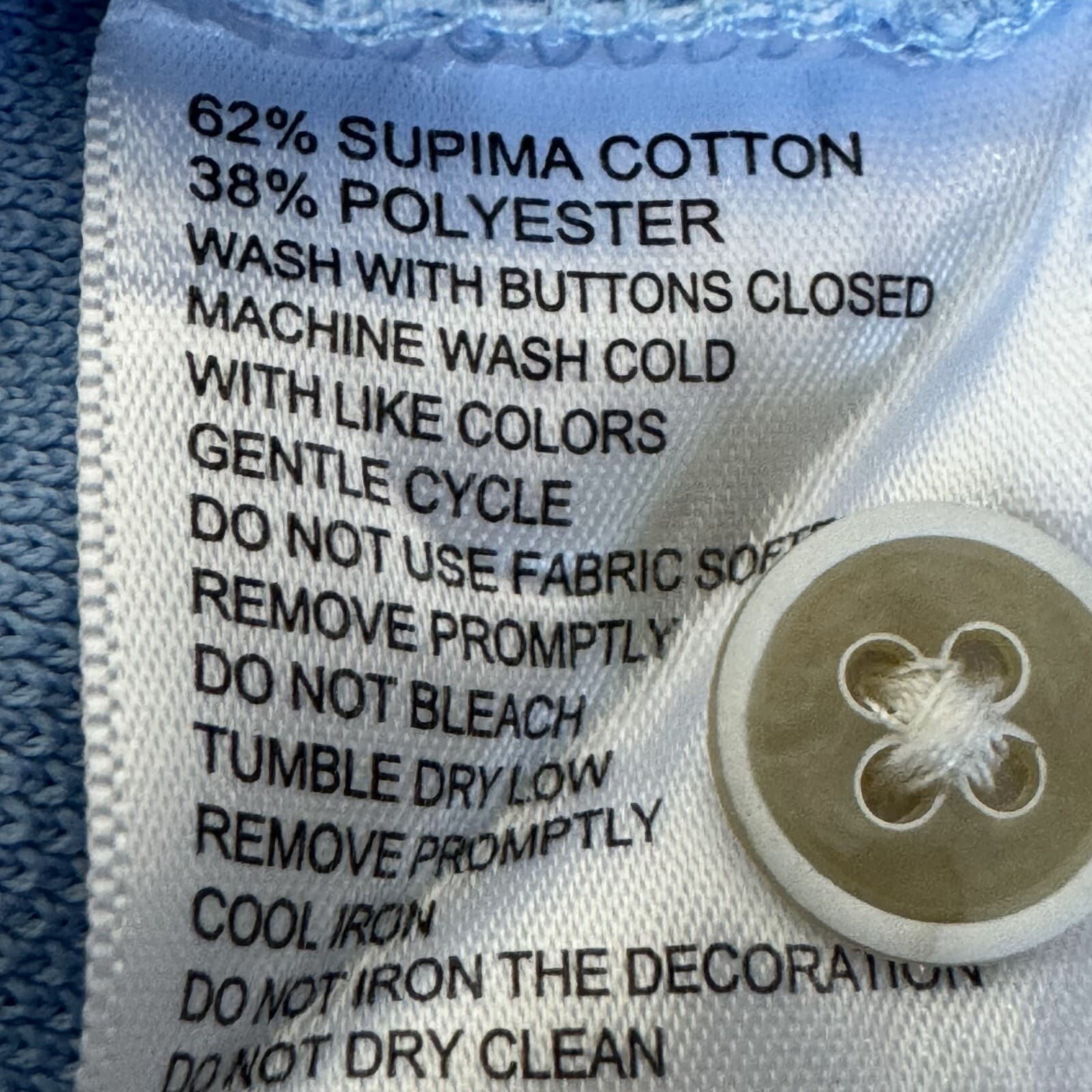 Tommy Bahama Men’s Large Blue Supima Cotton Golf Performance Polo – Short Sleeve - Thumbnail 14