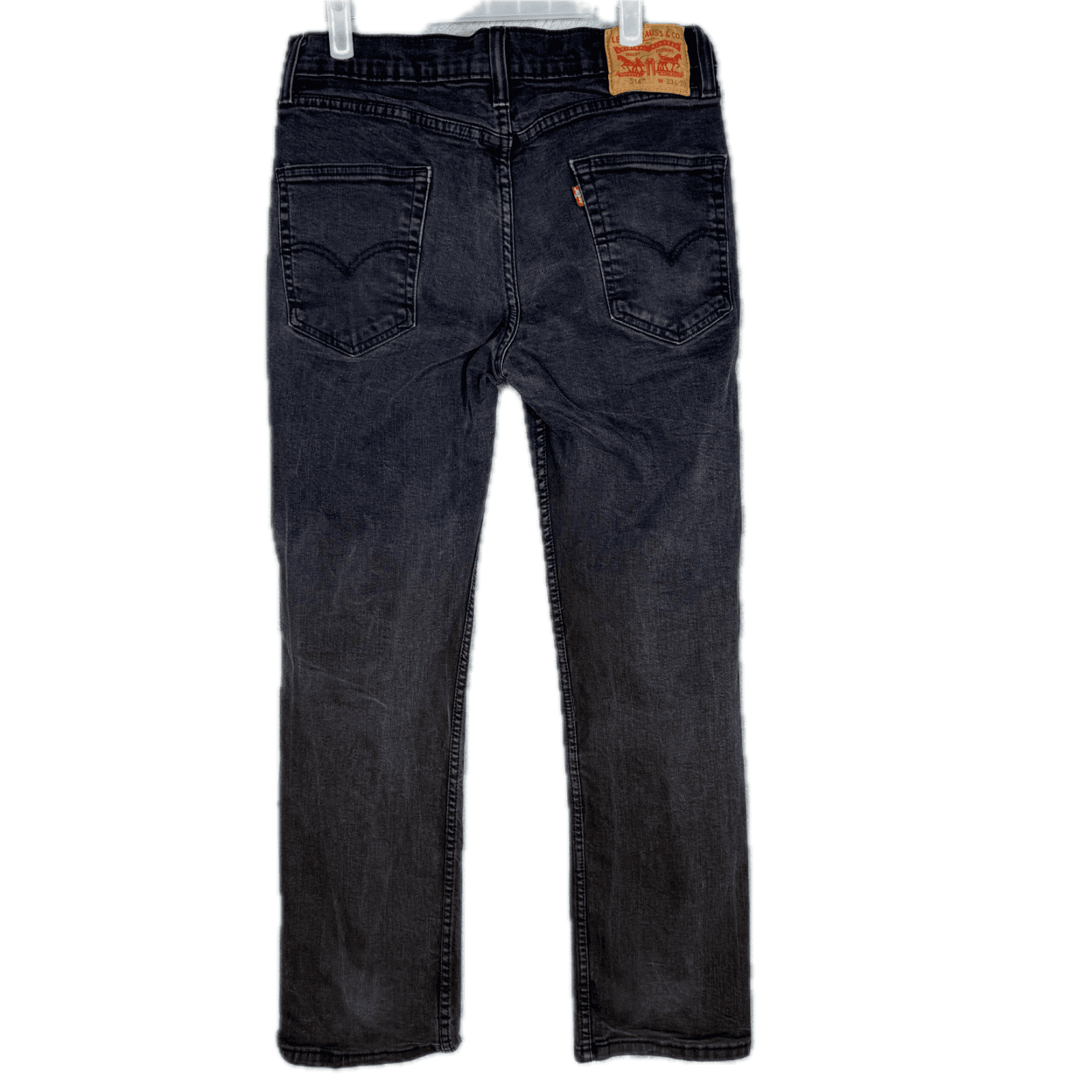 Levi’s 514 Men’s Jeans 33x30 Black Denim Mid-Rise Straight Leg - Thumbnail 2