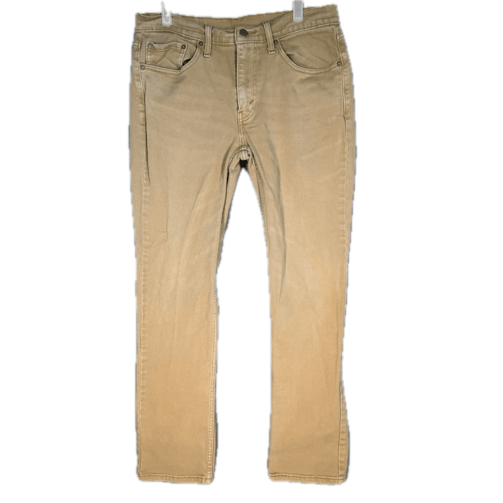 Levi’s 514 Men’s Jeans 32x32 Beige Denim 100% Cotton Mid-Rise Straight - Image 1