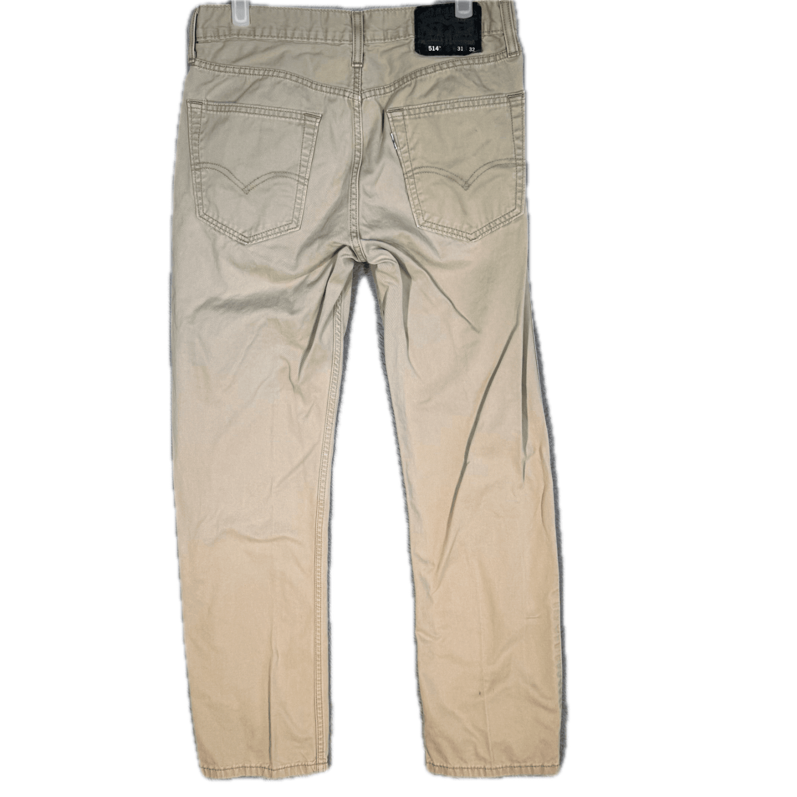 Levi’s 514 Men’s Jeans 31x32 Beige Denim Straight Fit Mid Rise - Thumbnail 2