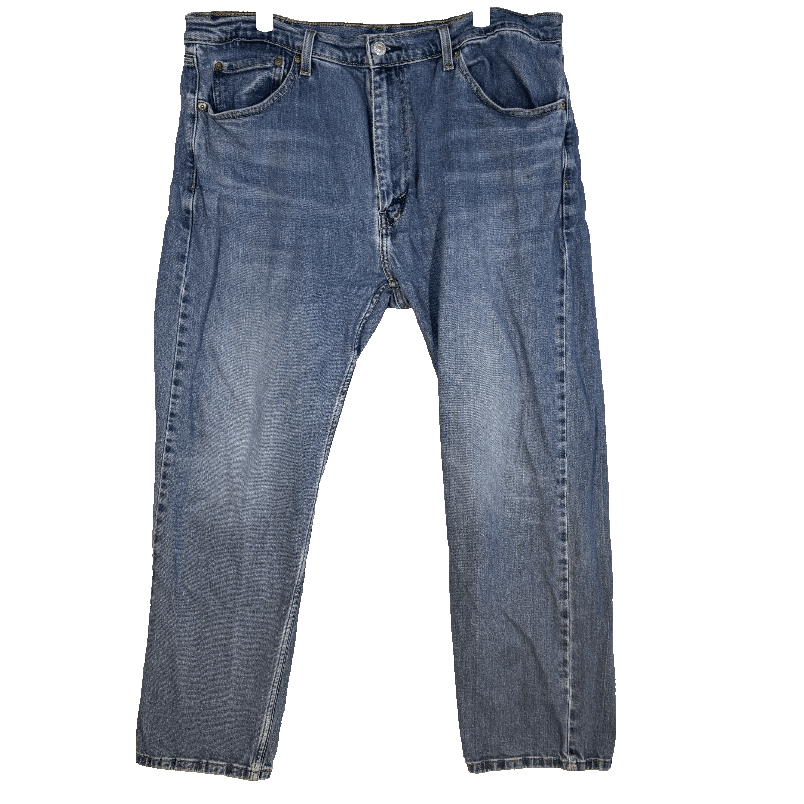 Levi’s 505 Men’s Jeans 38x30 Blue Denim Stretch Mid Rise Straight Leg - Image 1