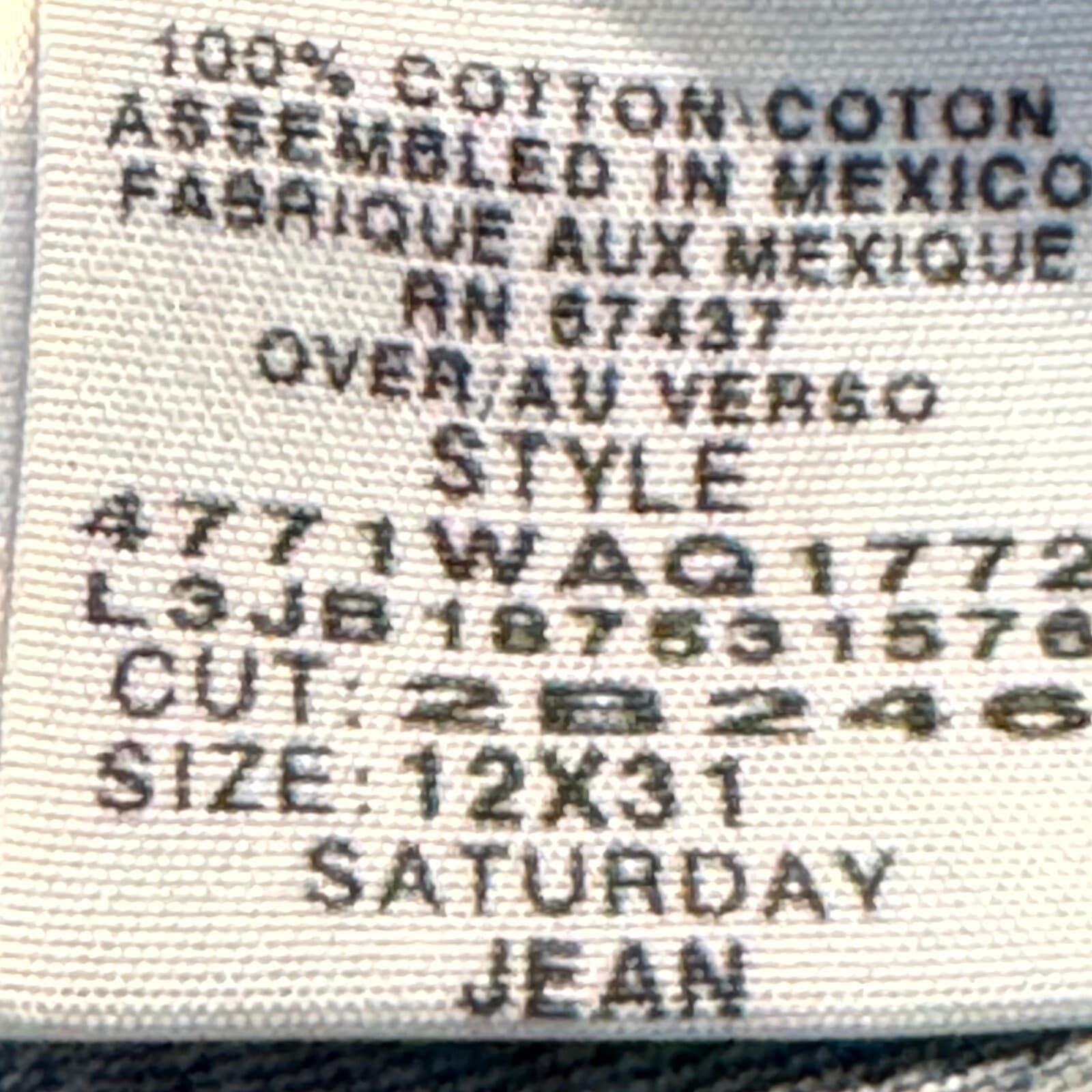 Ralph Lauren Polo Jeans Womens 12x31 Blue Denim High Rise Straight Leg Saturday - Thumbnail 12