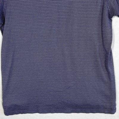 Peter Millar Polo Shirt Mens XL Purple Navy Micro Print Golf 3 Button - Thumbnail 10