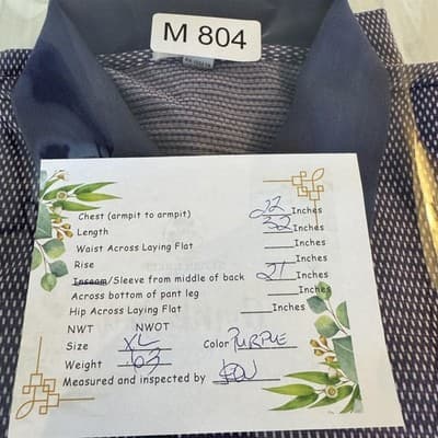 Peter Millar Polo Shirt Mens XL Purple Navy Micro Print Golf 3 Button - Thumbnail 12