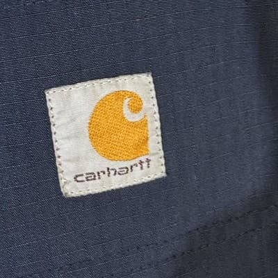 Carhartt Pants Mens 34x29 Navy Ripstop Workwear Utility Cargo Pockets Zipper - Thumbnail 6