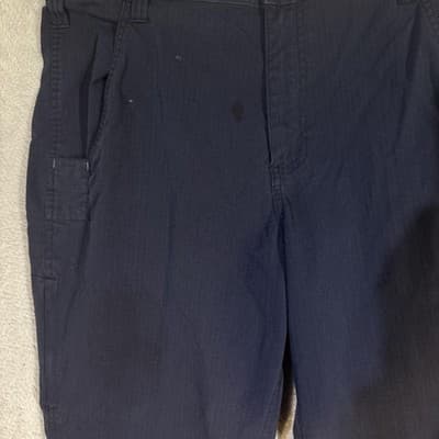 Carhartt Pants Mens 34x34 Navy Blue Ripstop Relaxed Fit Work Utility Pockets - Thumbnail 3