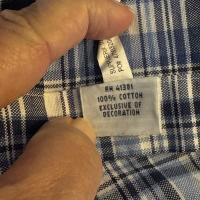 Ralph Lauren Shirt Mens Large Blue Plaid Button Down Short Sleeve Polo Pony - Thumbnail 15