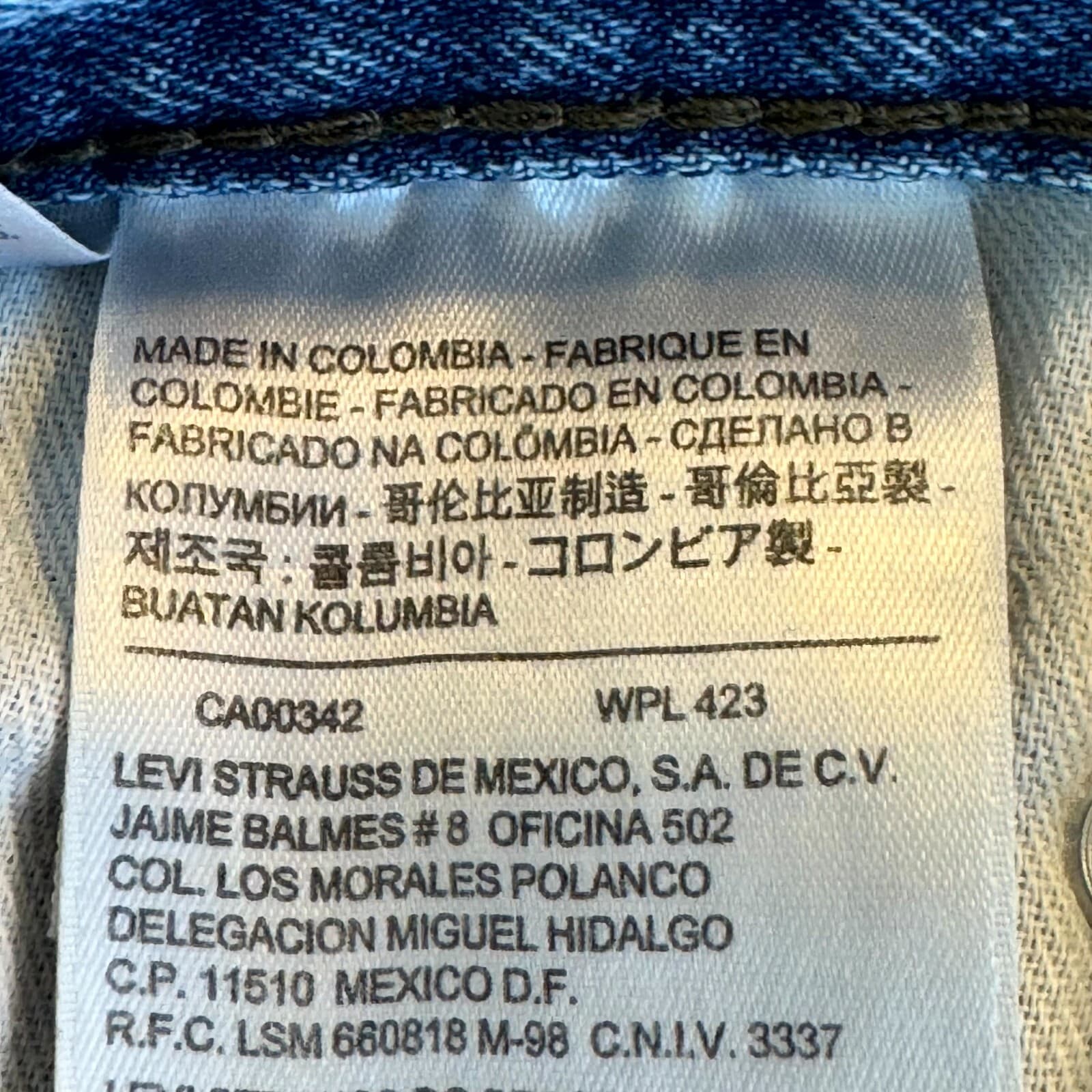 Levi’s 559 Men’s Jeans 34x30 Blue Denim Mid-Rise Straight Leg - Thumbnail 14