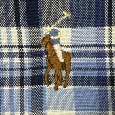 Ralph Lauren Shirt Mens Large Blue Plaid Button Down Short Sleeve Polo Pony - Thumbnail 7