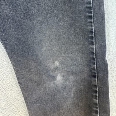 Levis 512 Jeans Mens 30x30 (30x28) Charcoal Slim Tapered Stretch Denim Faded - Thumbnail 3