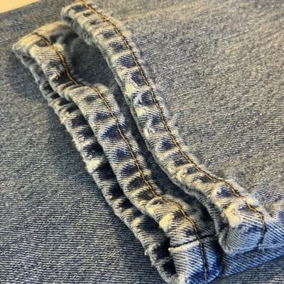 Vintage Levis 550 Jeans Mens 34x34 Blue Relaxed Tapered Distressed Denim - Thumbnail 6