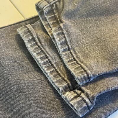 Levis 512 Jeans Mens 30x30 (30x28) Charcoal Slim Tapered Stretch Denim Faded - Thumbnail 12