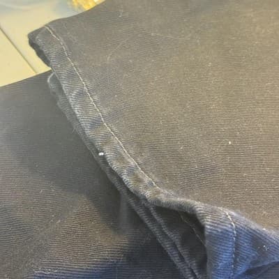 Levis 505 Jeans Mens 38x32 Regular Fit Black Straight Leg Denim Pants Dark Wash - Thumbnail 8