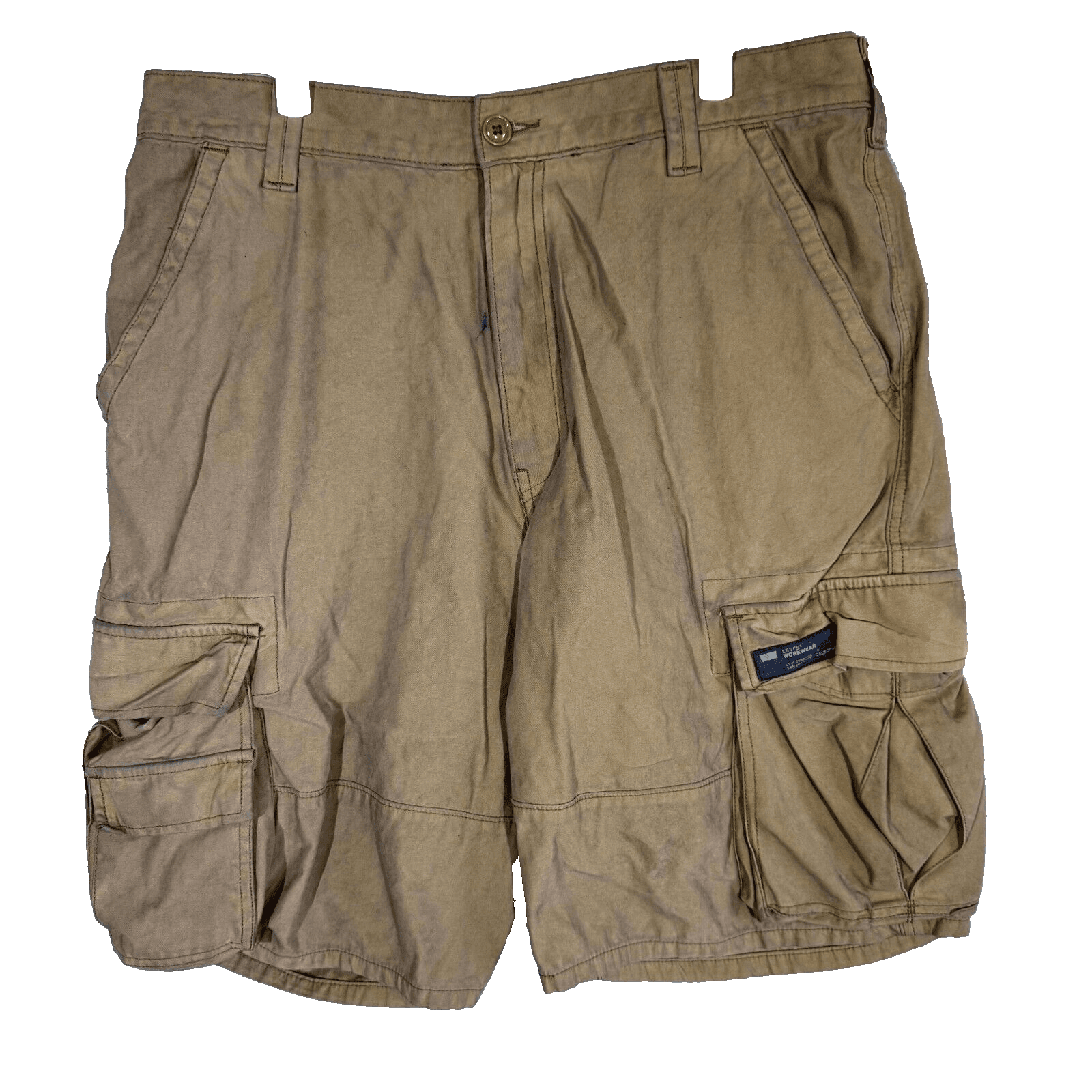 Levi’s Men’s Workwear Cargo Shorts 30 Brown 100% Cotton High-Rise Regular - Image 1