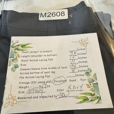 Carhartt Pants Mens 29x29 Navy Relaxed Fit Ripstop Utility Zip Pocket Workwear - Thumbnail 10