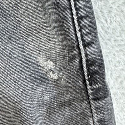 Levis 512 Jeans Mens 30x30 (30x28) Charcoal Slim Tapered Stretch Denim Faded - Thumbnail 4