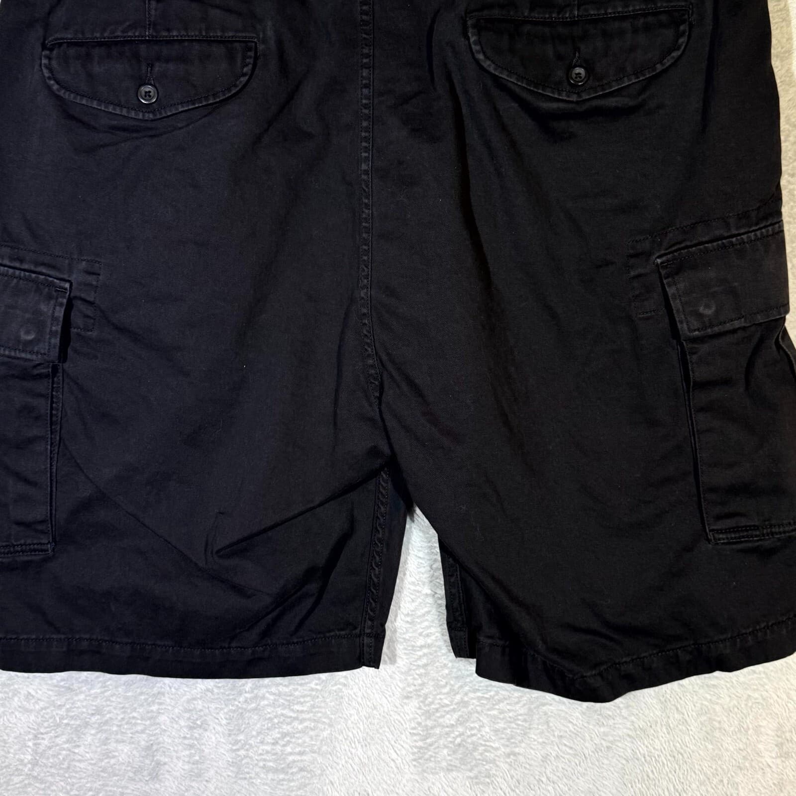 Levi’s Men’s Cargo Shorts 42 Black 100% Cotton High-Rise Classic Fit - Thumbnail 8