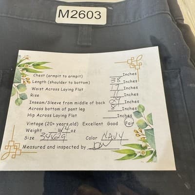 Carhartt Pants Mens 34x29 Navy Relaxed Fit Ripstop Workwear Paint Stains Utility - Thumbnail 12