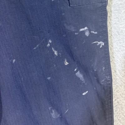 Carhartt Pants Mens 34x29 Navy Relaxed Fit Ripstop Workwear Paint Stains Utility - Thumbnail 4