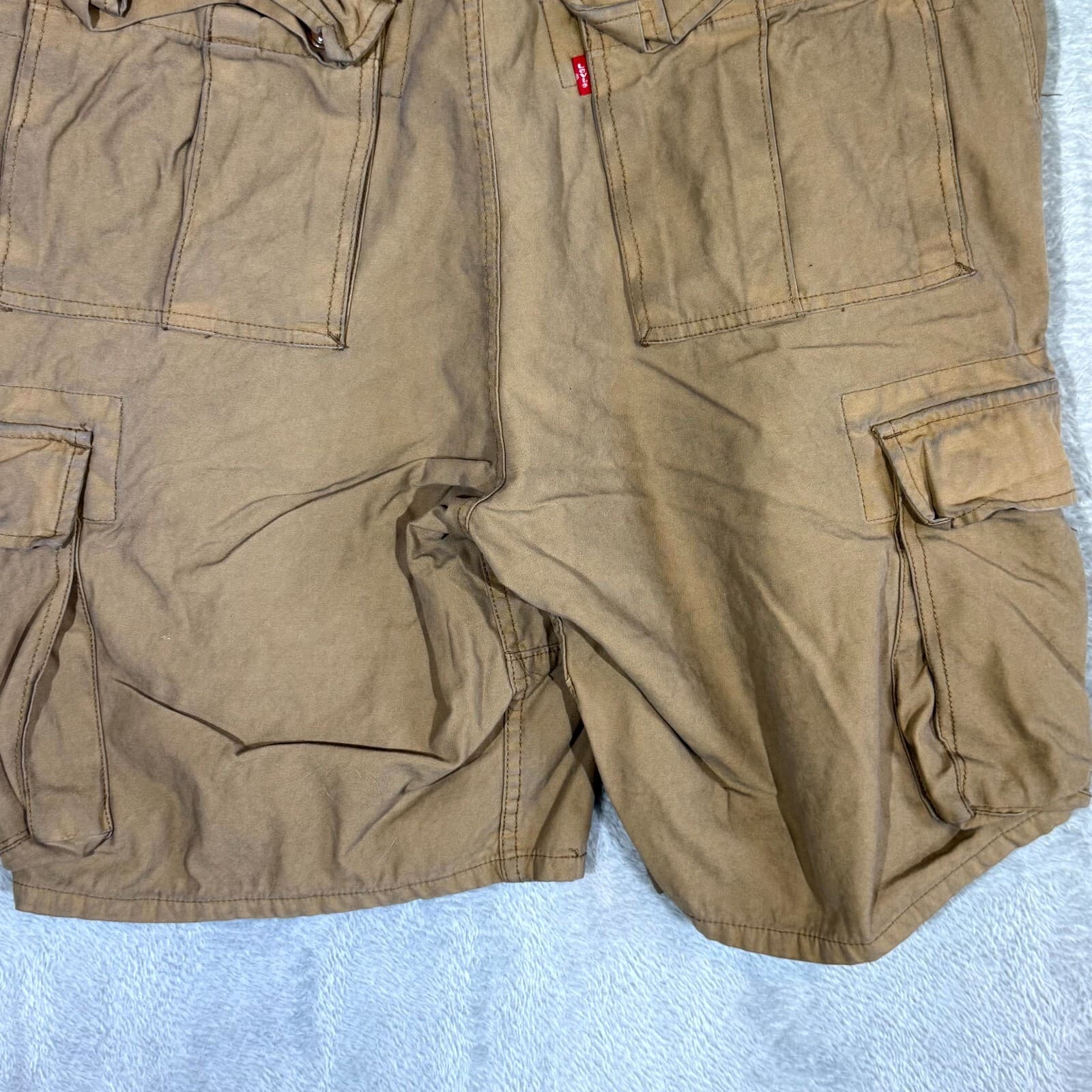 Levi’s Men’s Workwear Cargo Shorts 30 Brown 100% Cotton High-Rise Regular - Thumbnail 8