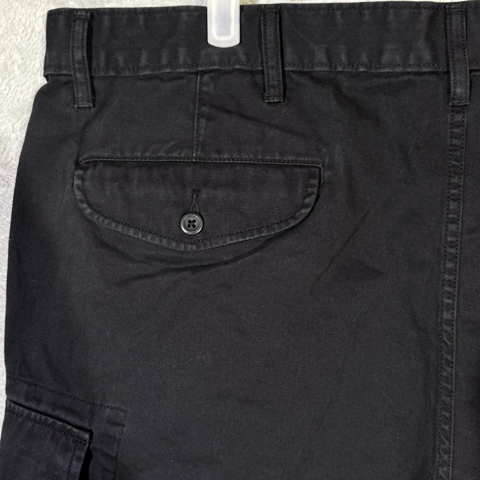 Levi’s Men’s Cargo Shorts 42 Black 100% Cotton High-Rise Classic Fit - Thumbnail 6