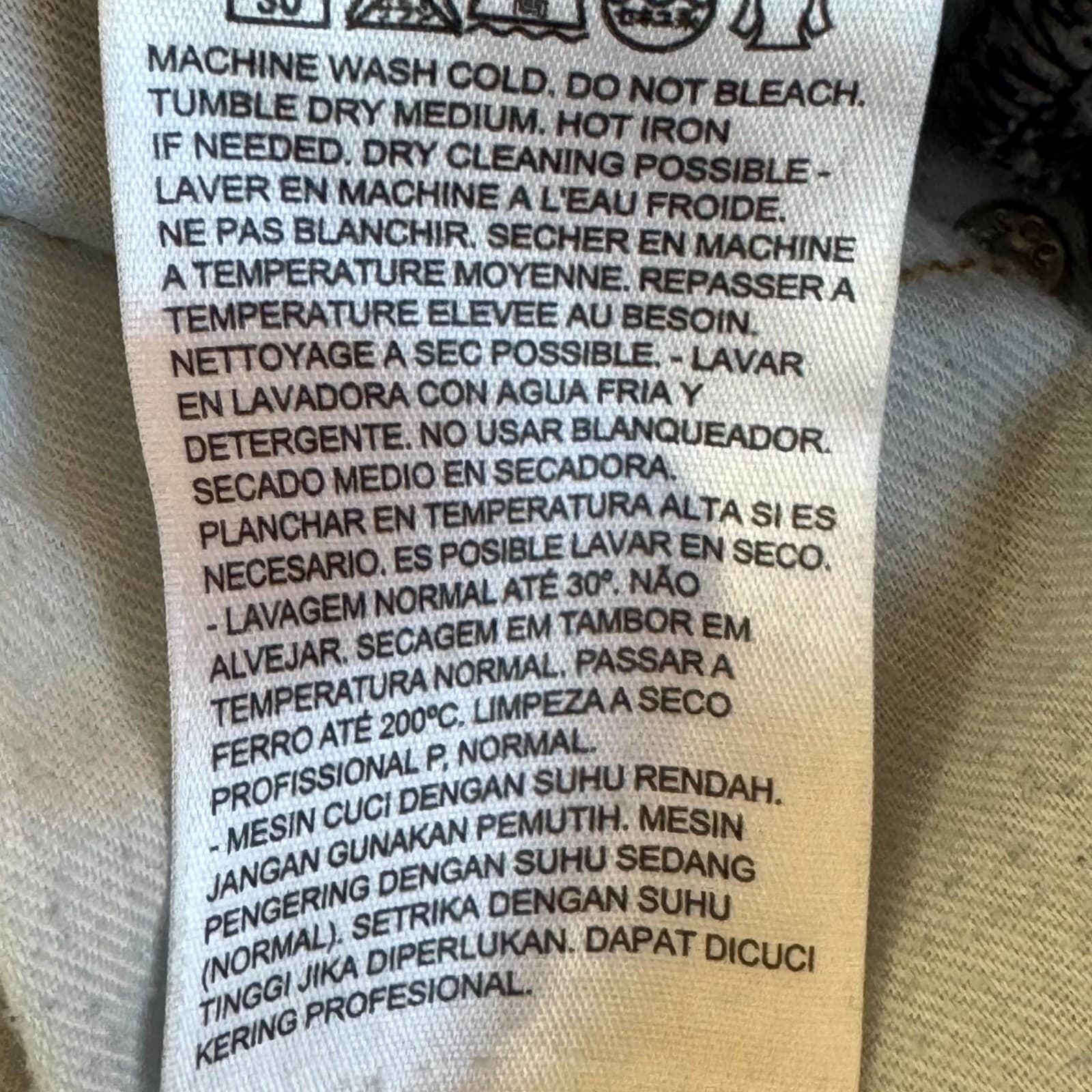 Levi’s 550 Men’s Jeans 38x34 Blue Denim High-Rise Straight Leg - Thumbnail 14