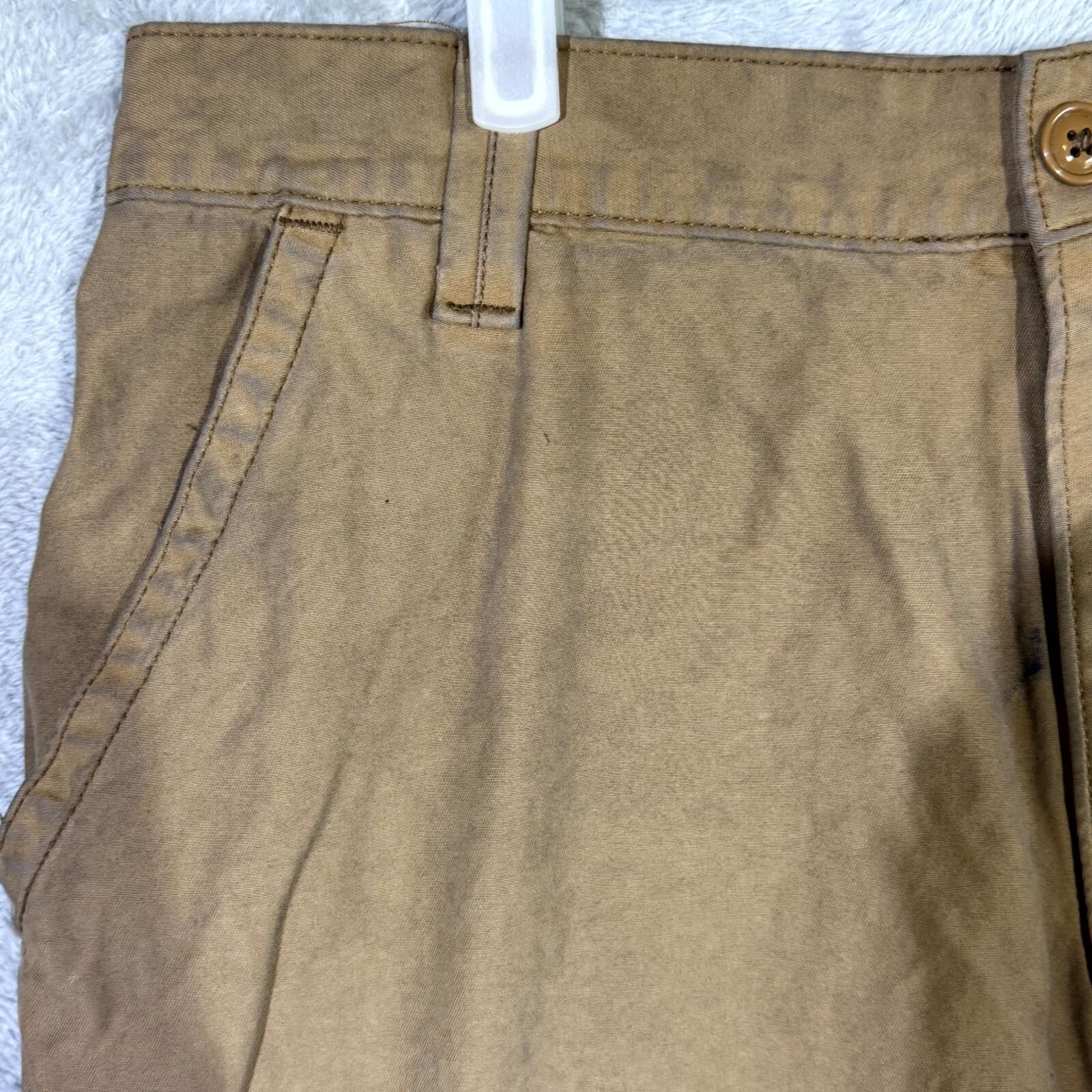 Levi’s Men’s Workwear Cargo Shorts 30 Brown 100% Cotton High-Rise Regular - Thumbnail 3
