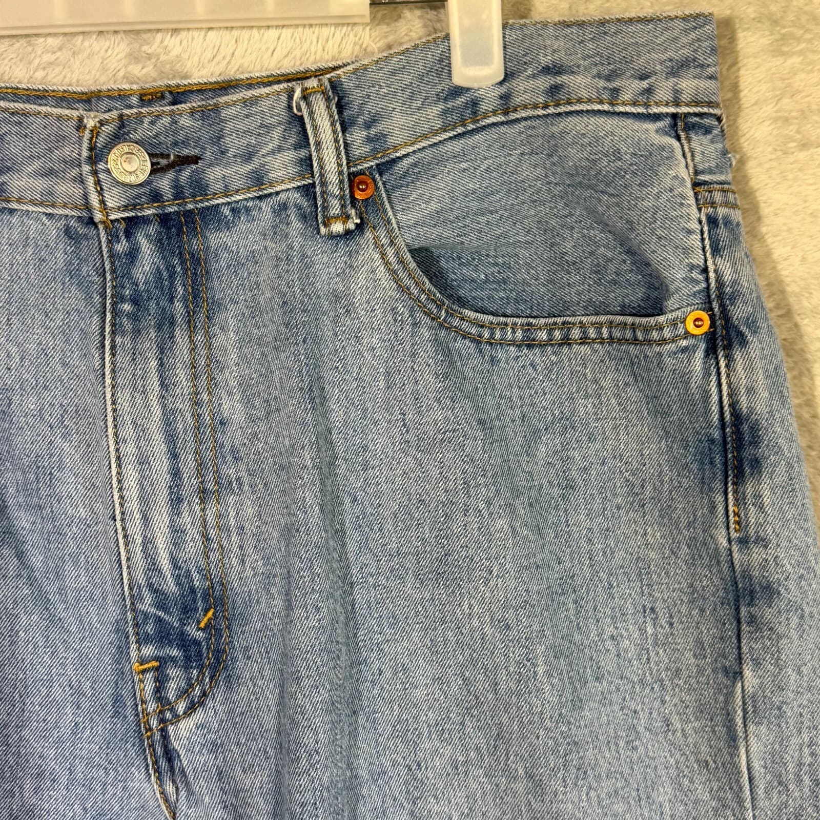 Levi’s 550 Men’s Jeans 38x34 Blue Denim High-Rise Straight Leg - Thumbnail 4