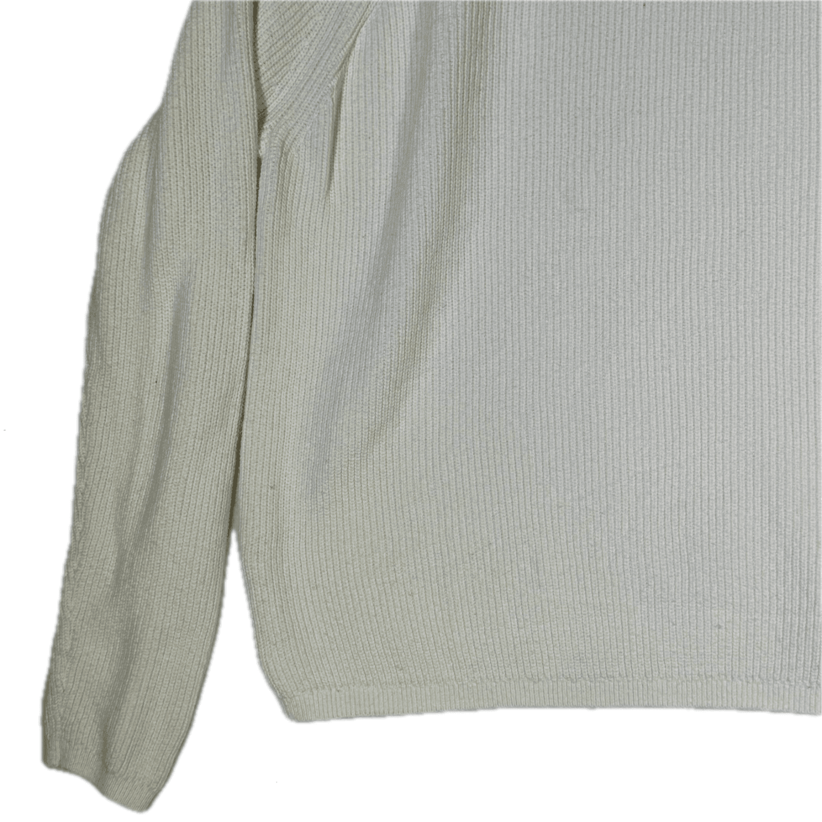 Banana Republic Women’s Ivory Split‑Neck Knit Pullover Sweater – Size S W447 - Thumbnail 11