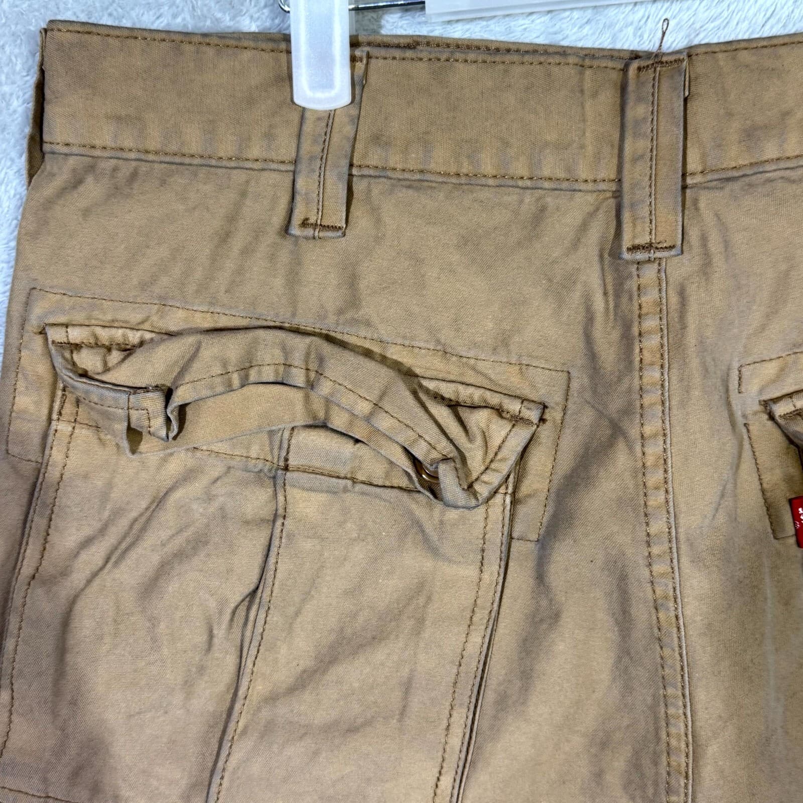 Levi’s Men’s Workwear Cargo Shorts 30 Brown 100% Cotton High-Rise Regular - Thumbnail 6